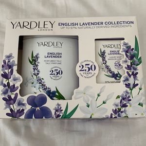 NIB Yardley London English Lavender Perfumed Talc & Luxury Soap Gift Set